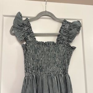 Like New Hill House Home The Ellie Nap Dress in Green Gingham Sz S
